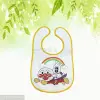 Baby saliva towel, eco-friendly pvc with fleece on the back, three-dimensional waterproof bib, baby feeding bib for children Application Scenario
